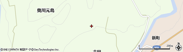 福島県西会津町（耶麻郡）奥川大字元島（清水坂）周辺の地図