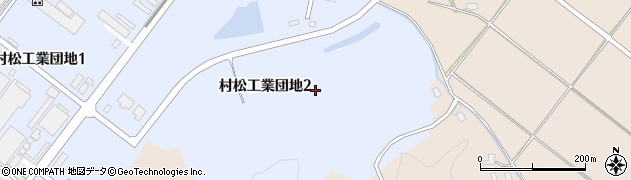 新潟県五泉市村松工業団地周辺の地図