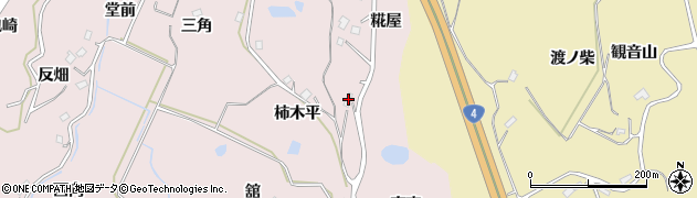 福島県福島市松川町浅川（柿木平）周辺の地図