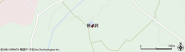 福島県飯舘村（相馬郡）伊丹沢（笹ノ沢）周辺の地図