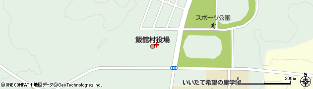 飯舘村役場　住民課・住民係周辺の地図
