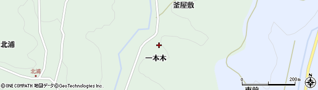 福島県福島市立子山（一本木）周辺の地図