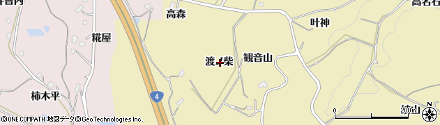 福島県福島市松川町金沢（渡ノ柴）周辺の地図