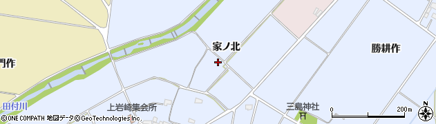 福島県喜多方市岩月町宮津（家ノ北）周辺の地図