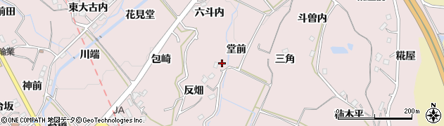 福島県福島市松川町浅川堂前周辺の地図
