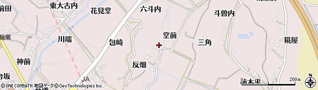 福島県福島市松川町浅川（堂前）周辺の地図