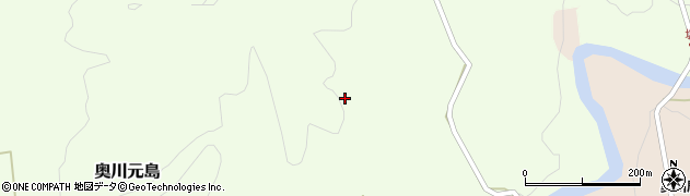 福島県西会津町（耶麻郡）奥川大字元島（思角）周辺の地図