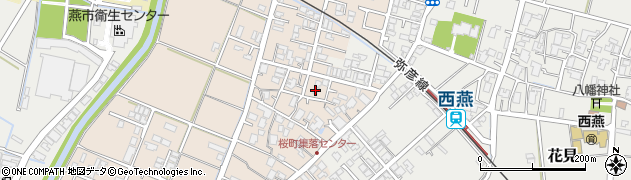 新潟県燕市桜町182周辺の地図