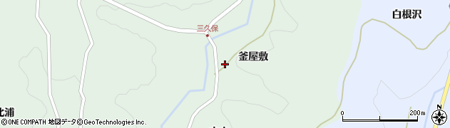 福島県福島市立子山釜屋敷周辺の地図