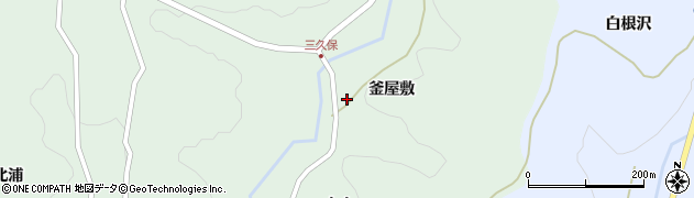 福島県福島市立子山（釜屋敷）周辺の地図
