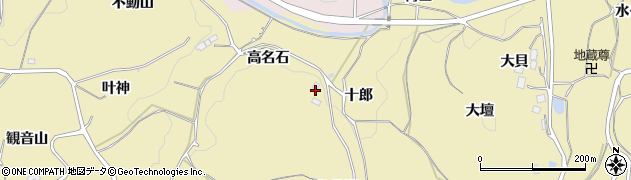 福島県福島市松川町金沢十郎周辺の地図