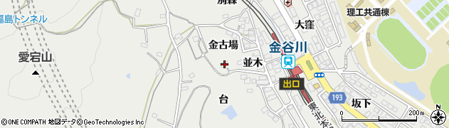福島県福島市松川町関谷（台）周辺の地図