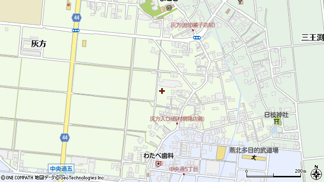 〒959-1201 新潟県燕市灰方の地図