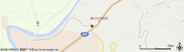 福島県耶麻郡西会津町奥川大字飯里折橋周辺の地図