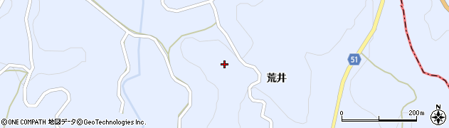 福島県福島市飯野町青木上糀屋周辺の地図