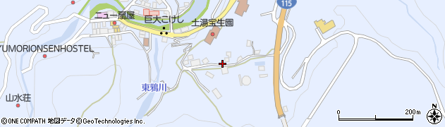 福島県福島市土湯温泉町坂ノ上周辺の地図