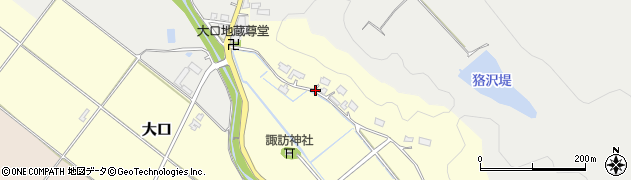 新潟県五泉市大口周辺の地図