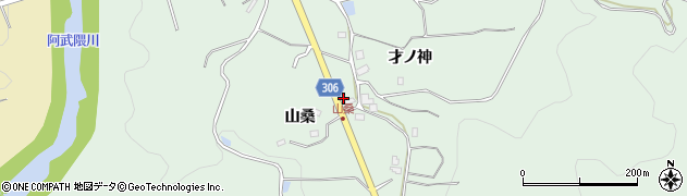 福島県福島市立子山（山桑）周辺の地図
