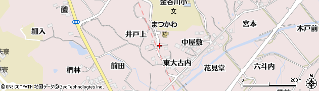 福島県福島市松川町浅川（大古内）周辺の地図