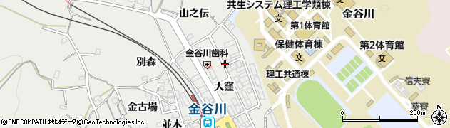 福島県福島市松川町関谷大窪周辺の地図