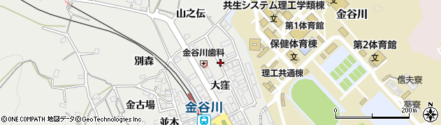 福島県福島市松川町関谷（大窪）周辺の地図