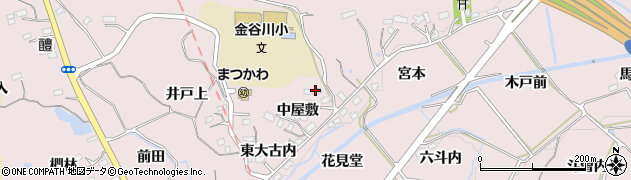 福島県福島市松川町浅川（満仲内）周辺の地図