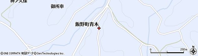 福島県福島市飯野町青木（宮向）周辺の地図