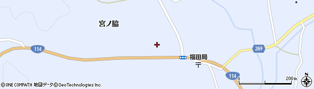 福島県川俣町（伊達郡）羽田（鷺ノ森）周辺の地図