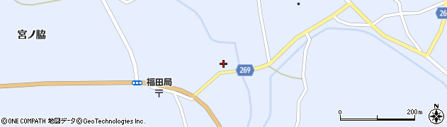 福島県伊達郡川俣町羽田宮川周辺の地図