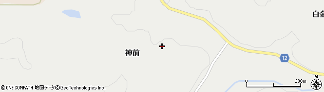 福島県飯舘村（相馬郡）芦原（神前）周辺の地図