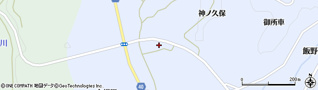 福島県福島市飯野町青木（柳ケ作）周辺の地図