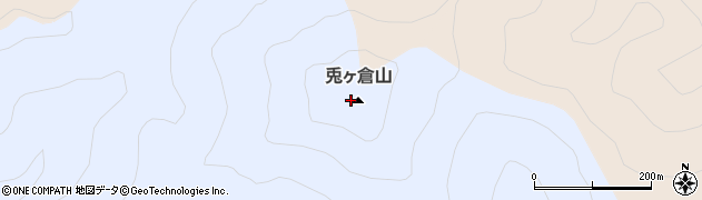 兎ケ倉山周辺の地図