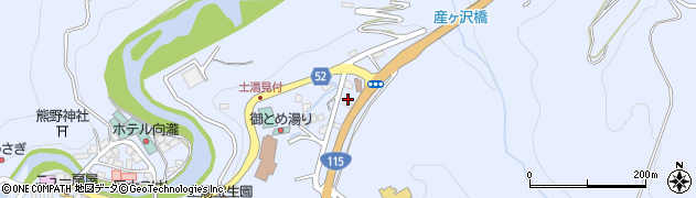 福島県福島市土湯温泉町（悪戸尻）周辺の地図