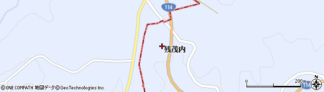 福島県川俣町（伊達郡）羽田（残茂内）周辺の地図