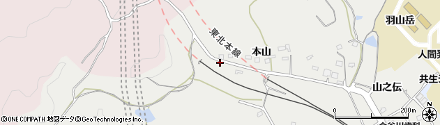 福島県福島市松川町関谷（大瓦）周辺の地図