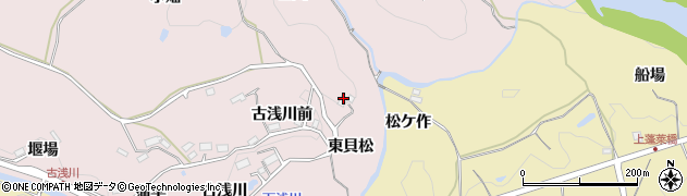 福島県福島市松川町浅川（東貝松）周辺の地図