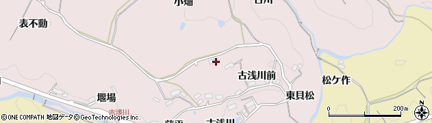 福島県福島市松川町浅川古川周辺の地図