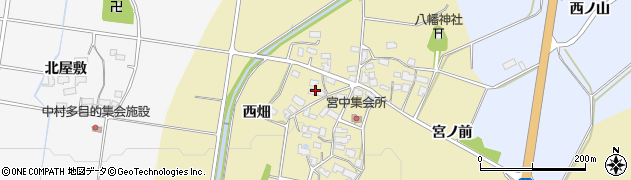 福島県喜多方市岩月町大都（西畑）周辺の地図