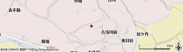 福島県福島市松川町浅川（古川）周辺の地図