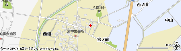 福島県喜多方市岩月町大都宮ノ前周辺の地図
