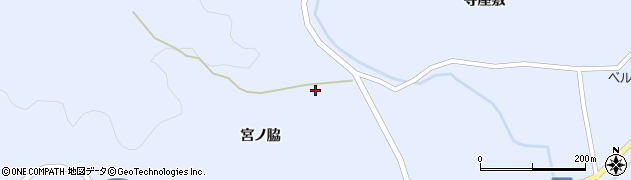 川俣町役場　福田公民館周辺の地図