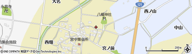 福島県喜多方市岩月町大都宮ノ前2024周辺の地図