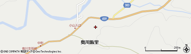 福島県西会津町（耶麻郡）奥川大字飯里（反田）周辺の地図