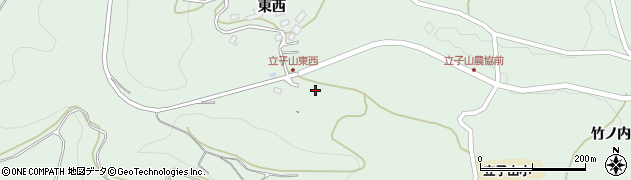 福島県福島市立子山東西向周辺の地図