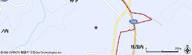 福島県福島市飯野町青木平周辺の地図