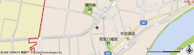 新潟県加茂市鵜森周辺の地図