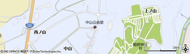福島県喜多方市岩月町宮津家ノ西周辺の地図