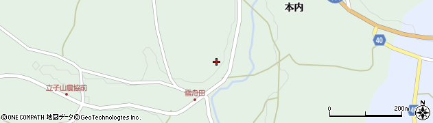 福島県福島市立子山（豊後内山）周辺の地図
