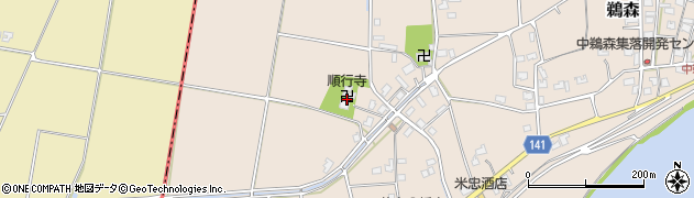 順行寺周辺の地図