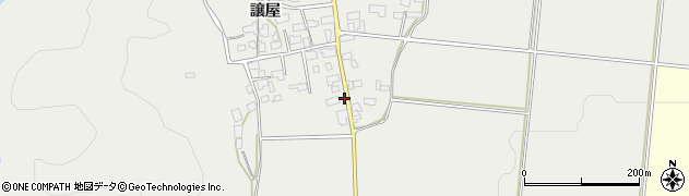 福島県喜多方市上三宮町三谷村南周辺の地図